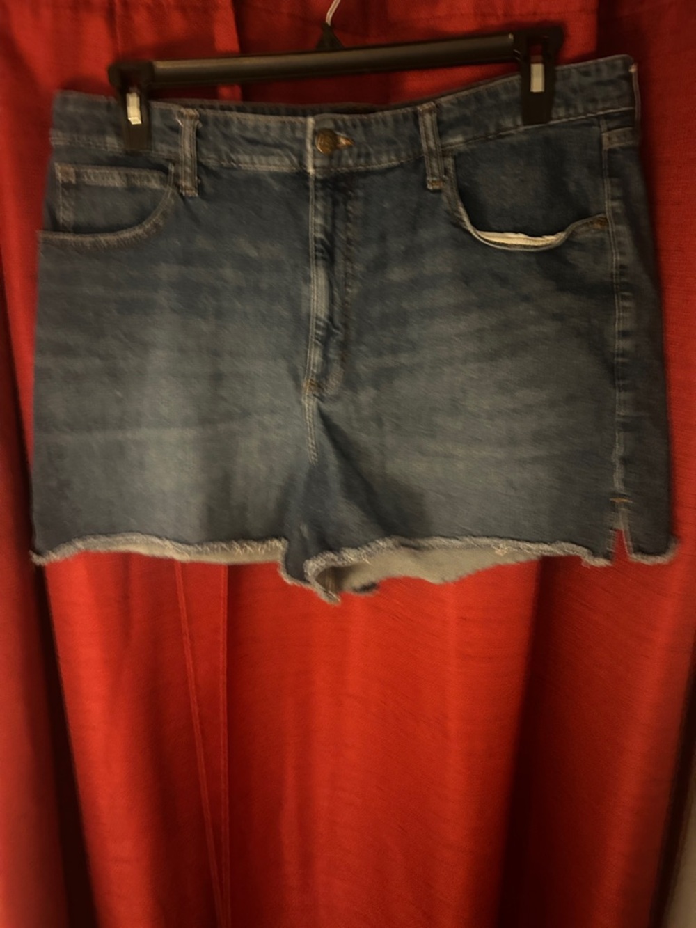 Lee Light Blue Denim Shorts with Contrast Stitching